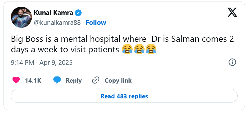 kunal kamra x post